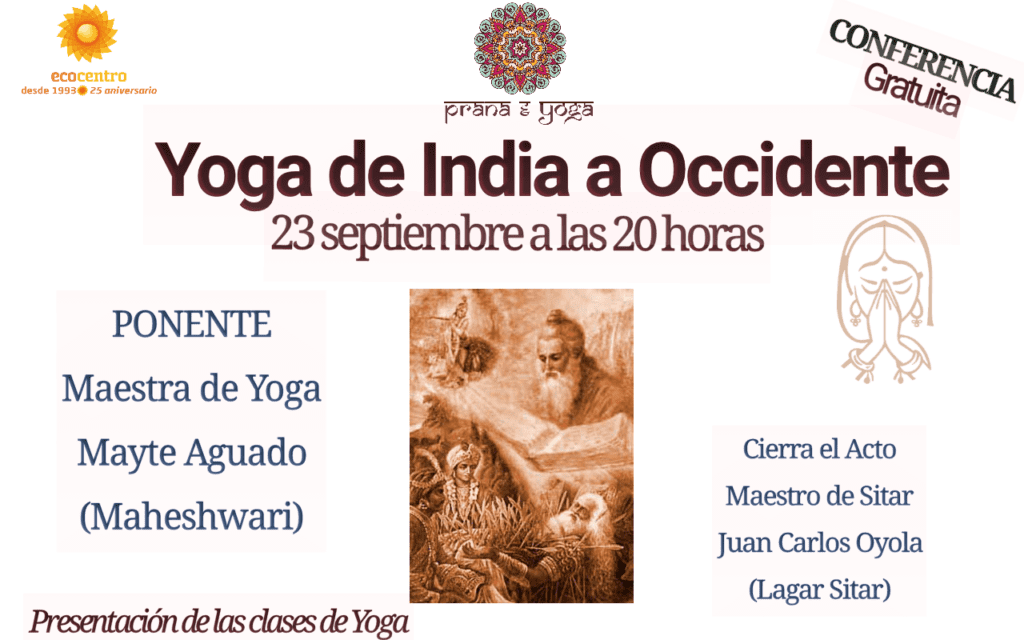 23 SEPT: Yoga de India a Occidente