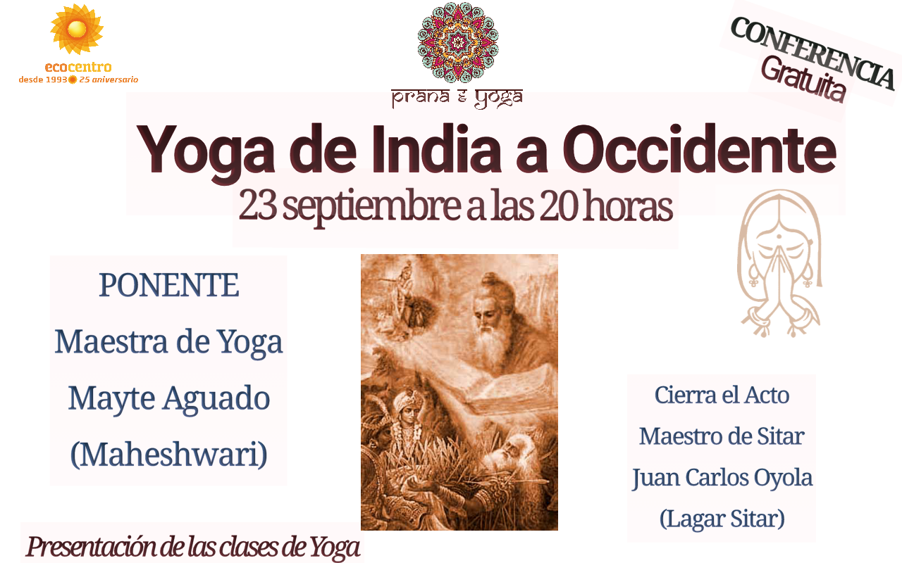 23 SEPT: Yoga de India a Occidente