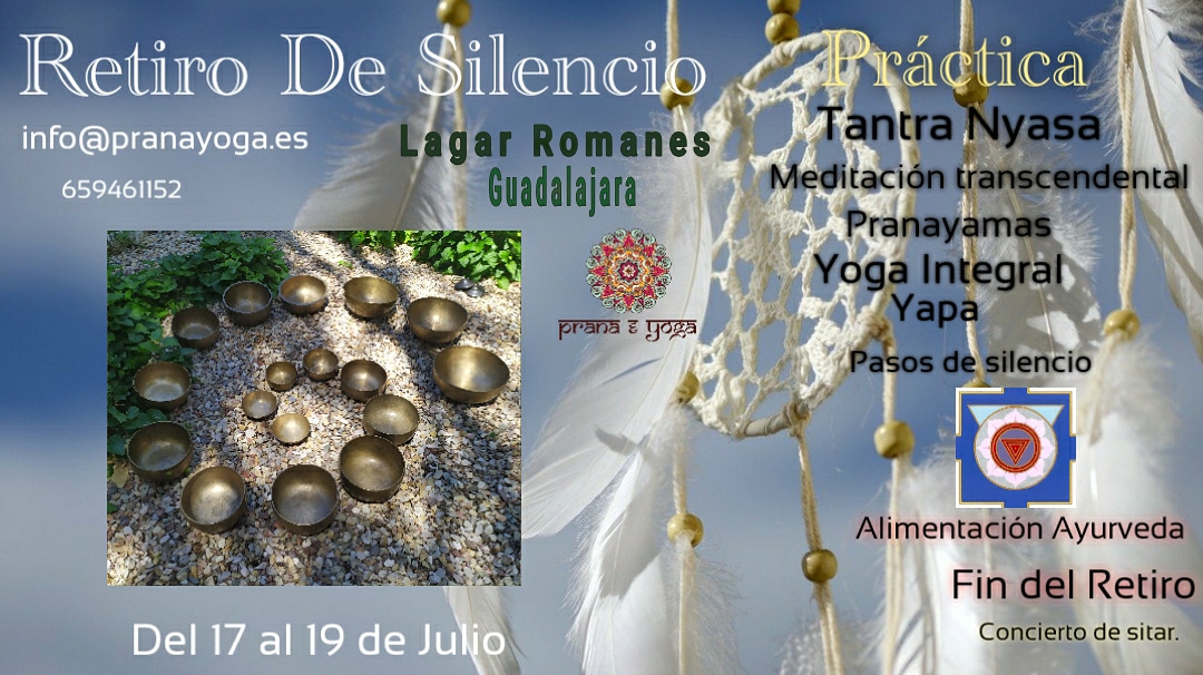 17 al 19 de Julio - Retiro de Silencio y alimentación Ayurveda